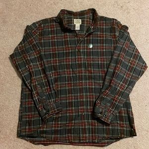 LL Bean XL flannel button up shirt (Plaid)